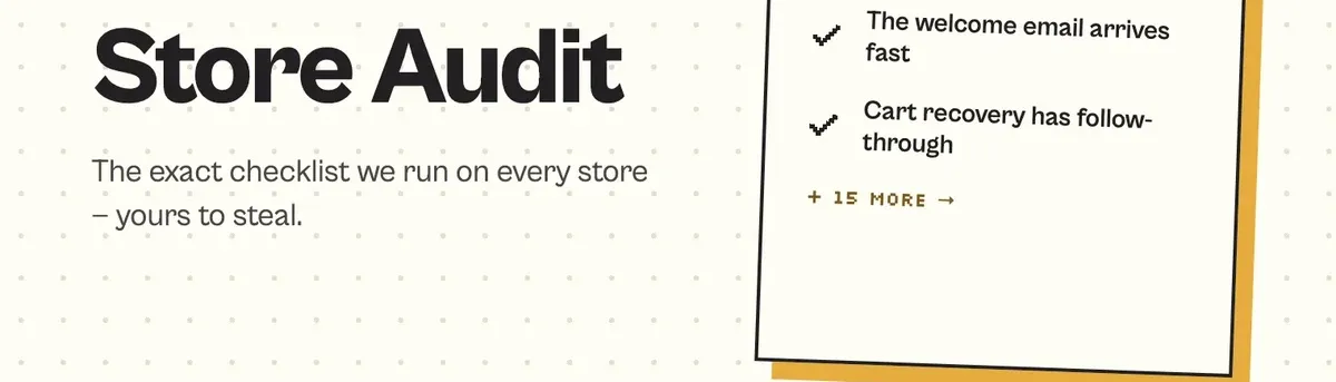 The 20-point checklist