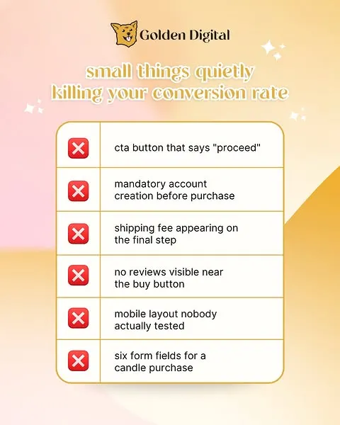 None of these are dramatic. None of them feel urgent. And every single one is costing you sales right now. 😭 The good news: most of these t