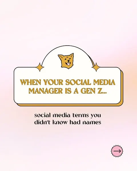 A glossary for the social media terms your marketing textbook definitely didn't cover. 😭 Save this. Send it to whoever runs your brand's In