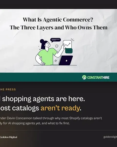 Agentic commerce isn't one thing. It's three layers, and most brands are only paying attention to one of them. Discovery (does an AI even fi