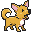 Goldie, bark pose